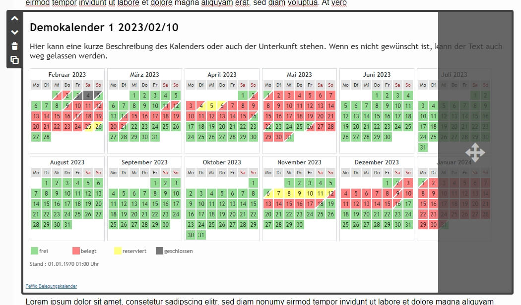 Jimdo Iframe Kalender-Code nachträglich ändern